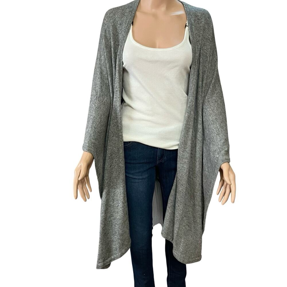 Cashmere Blends Wrap Shawl One Size Heathered Gray Handmade In Nepal Classic